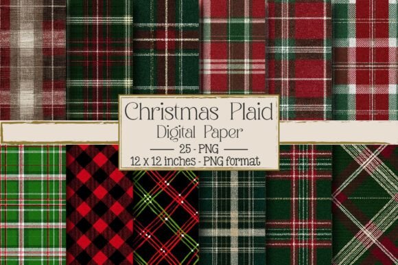 Christmas Seamless Plaid Patterns – A Practical Asset for Creative Projects