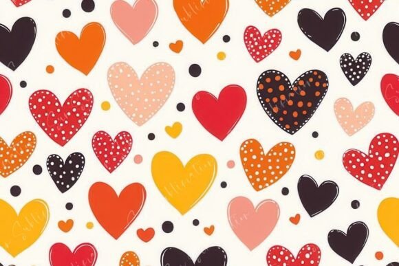 Colorful Heart Patterns with Various Designs