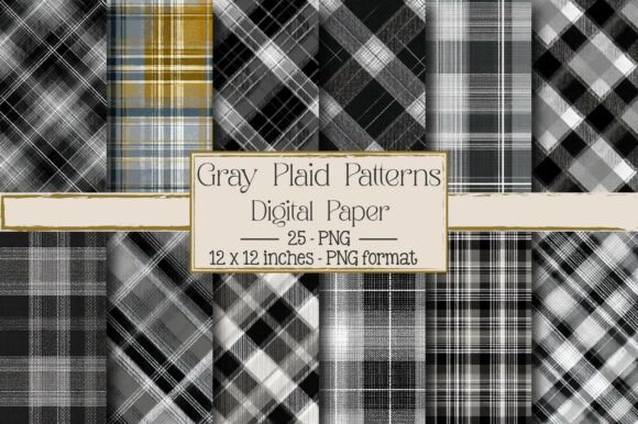 Gray Plaid Patterns: A Versatile Design Asset for Creative Projects