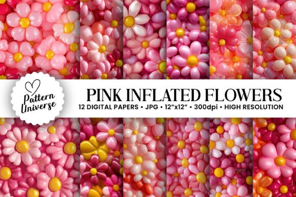 Pink Inflated Balloons Flower Patterns: A Strategic Tool for Creative Projects and Branding