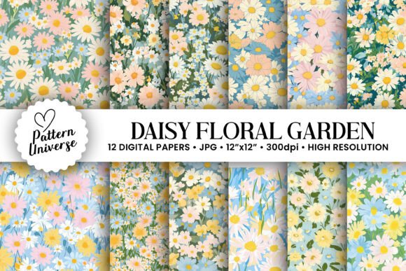 Spring Daisy Floral Garden Patterns: A Creative Must-Have