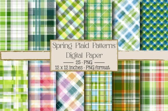 Spring Plaid Patterns - March Plaid: A Versatile Design Resource for Creative Projects